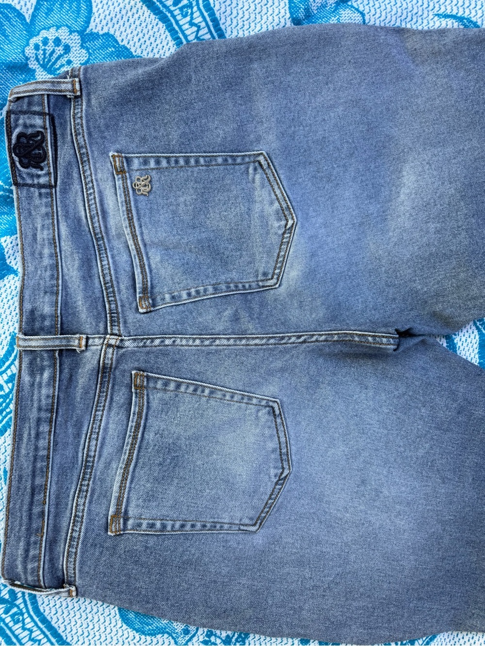 Rock & Republic Size 18 Capris Cropped Medium Wash Stretch Denim Jeans - Picture 5 of 8